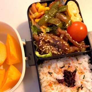 お弁当にピッタリ！簡単、豚肉の甘辛炒め♪